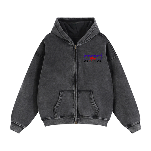 "RETRO RACING"  Tough Foxx Fleece Hoodie